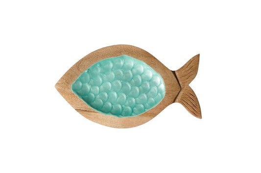 Gift Company - Boathouse Tablett Fischform Türkis