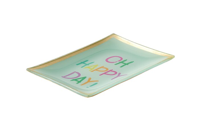 Gift Company – Love Plates Glasteller „Oh happy day“