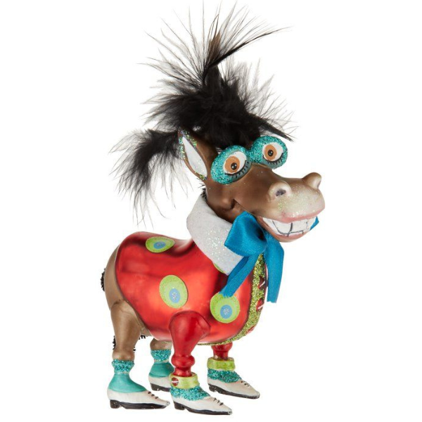 Hänger Crazy Donkey von Gift Company in Braun und Rot