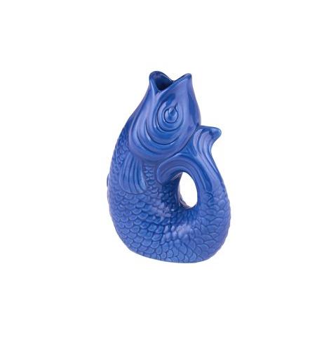 Gift Company - Fischvase Monsieur Carafon XS – Blau, 0,2L