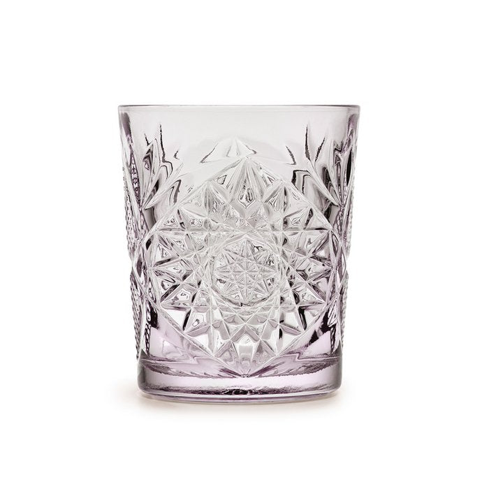 Elegantes Hobstar Charm Lavendel D.O.F. Longdrink Glas mit einem Fassungsvermögen von 355 ml, ideal für Cocktails und Erfrischungsgetränke, robust und spülmaschinenfest