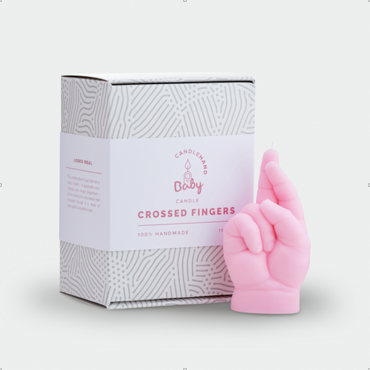 CandleHand - Baby CROSSED FINGERS Pink - Drei & Vierzig Concept Store
