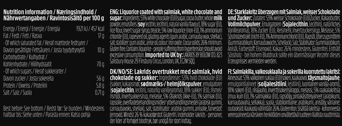 Lakrids by Bülow Dänische Gourmet-Lakritze - E SALMIAK