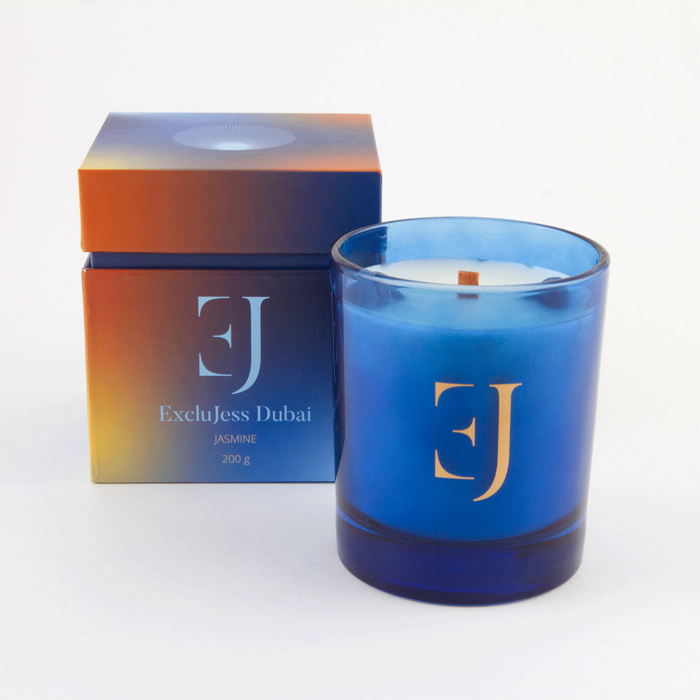 Exclujess - Duftkerze Lapislazuli - Jasmin - Drei & Vierzig Concept Store