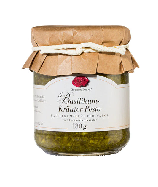 Gourmet Berner - Basilikum Kräuterpesto in Öl 185ml