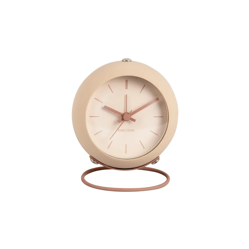 Karlsson - Wecker Globe Sand Brown - Drei & Vierzig Concept Store