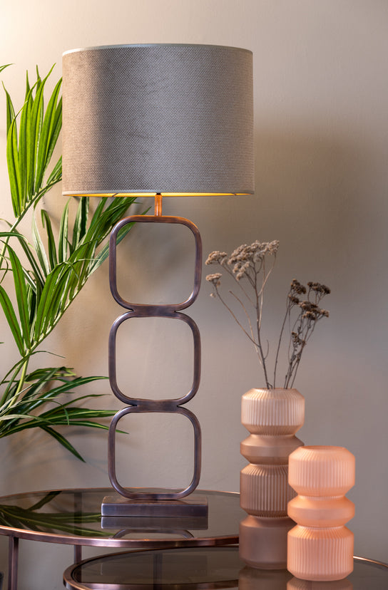 Light&Living JOSIA Glas Matt-Taupe - Drei & Vierzig Concept Store