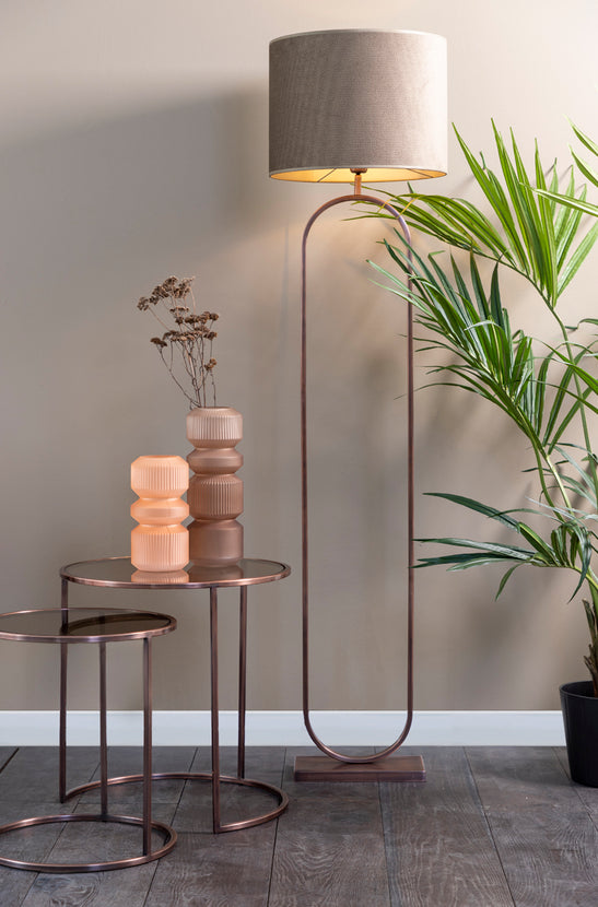 Light&Living JOSIA Glas Matt-Taupe - Drei & Vierzig Concept Store