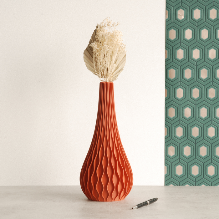 MK l'atelier Medusa-Vase für Trockenblumen Terracotta - Drei & Vierzig Concept Store