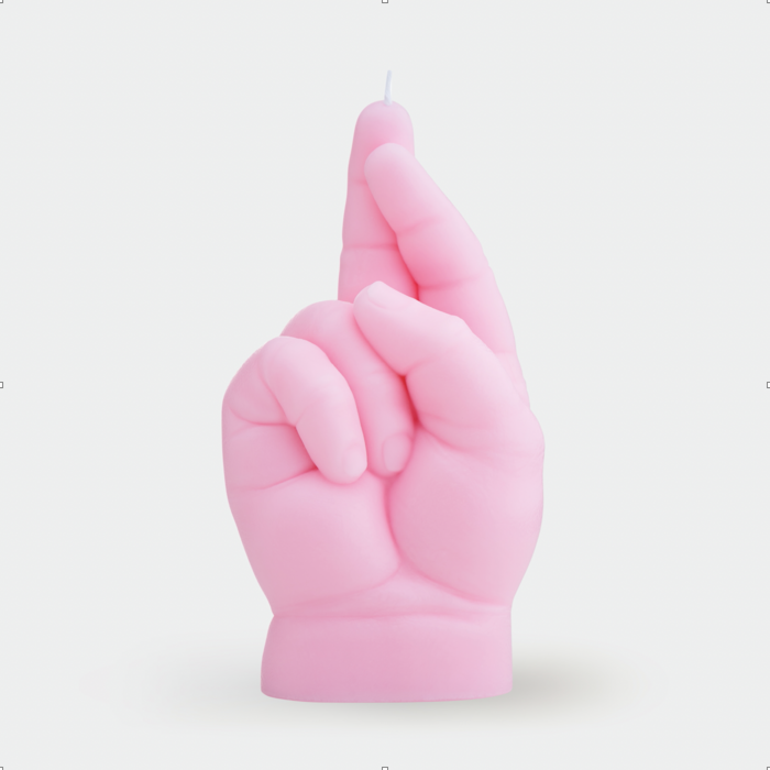 CandleHand - Baby CROSSED FINGERS Pink - Drei & Vierzig Concept Store