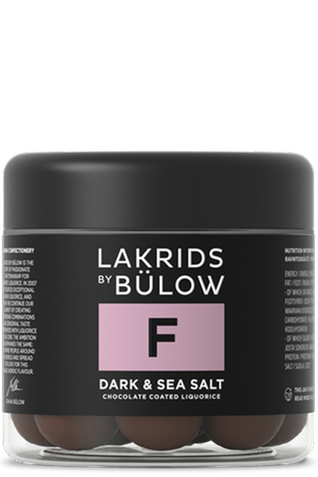 Lakrids by Bülow Dänische Gourmet-Lakritze - F DARK & SEA SALT