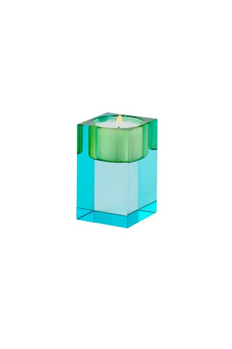 Gift Company - Teelichthalter S - Blau/Grün - Drei & Vierzig Concept Store