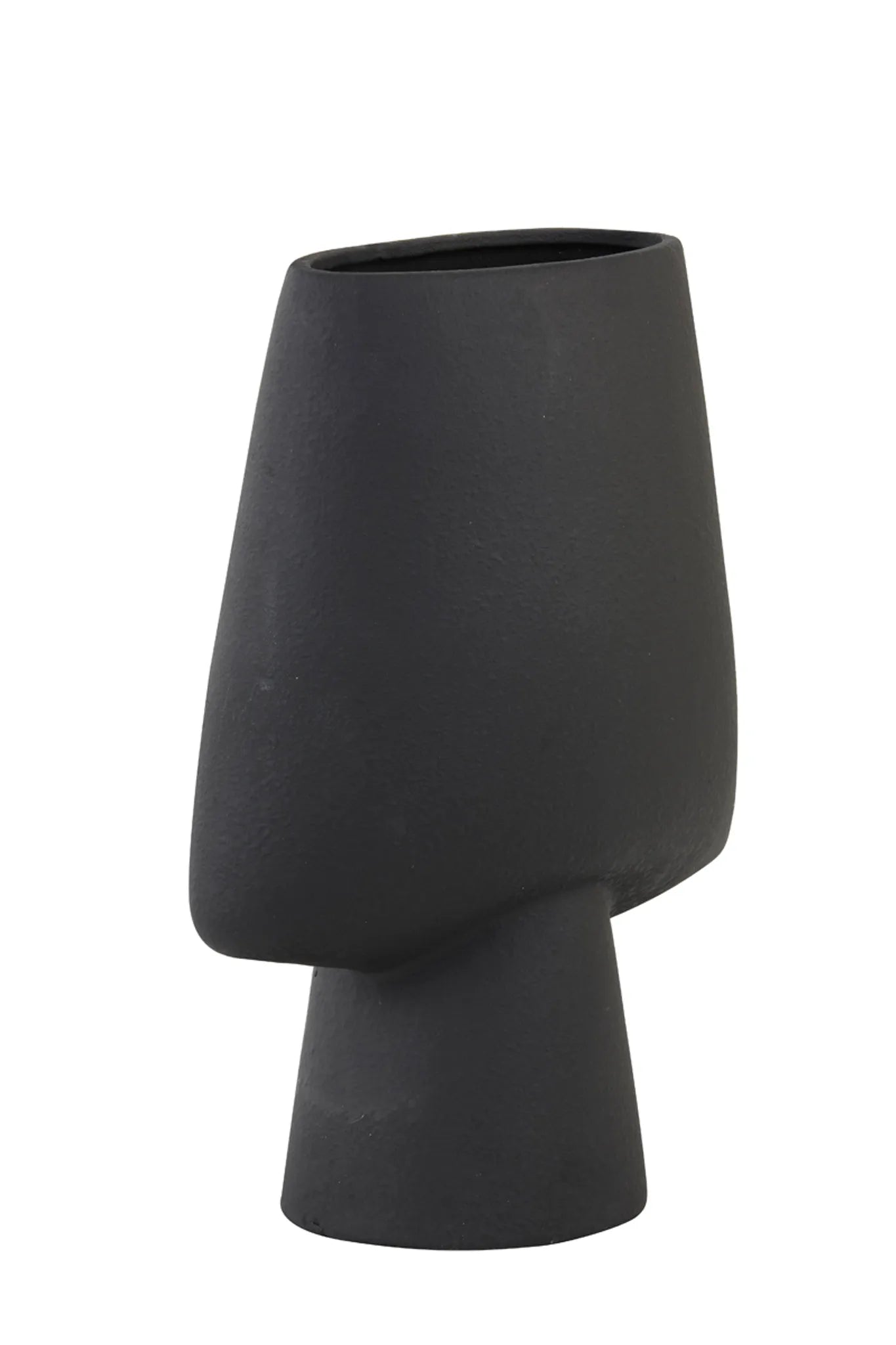 Light & Living -  Keramik Vase RAM Schwarz - Drei & Vierzig Concept Store