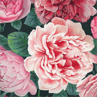 ppd - Pretty Peonies 33x33 cm - Drei & Vierzig Concept Store