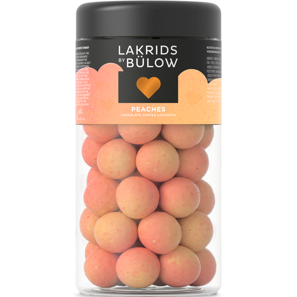 Lakrids by Bülow Peaches 295g - Fruchtig, süß mit Lakritz