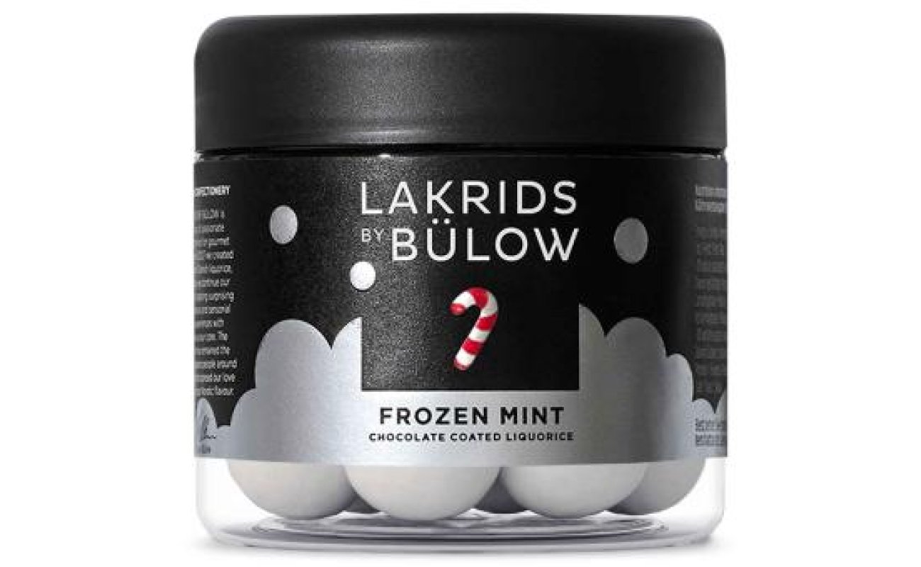 Lakrids By Bülow FROZEN MINT Lakritz 125 g mit weißem Puderzucker, glutenfrei und gelatinefrei