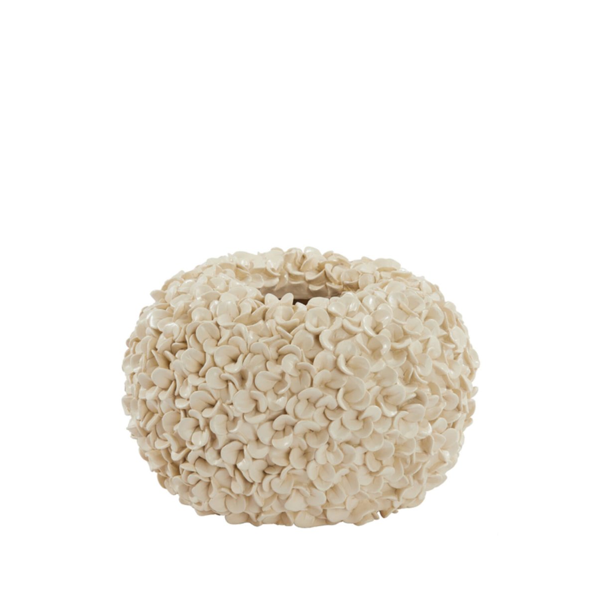 Große Vase PHYLIA im Retro-Design (Ø47,5 cm) mit strukturierter Oberfläche