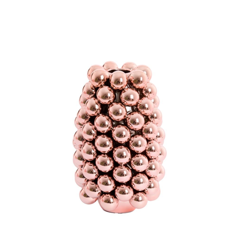 Light & Living Vase BIYANG Keramik in metallic Rosé Ø18x28 cm
