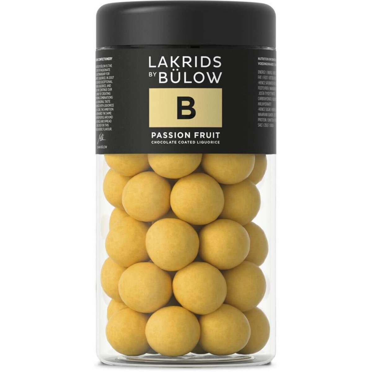 Glutenfreies Lakrids by Bülow Passion Fruit mit weißer Schokolade und Passionsfrucht 295 g